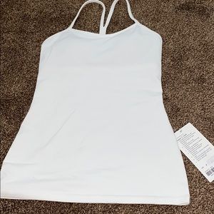 lululemon white power y tank nwt